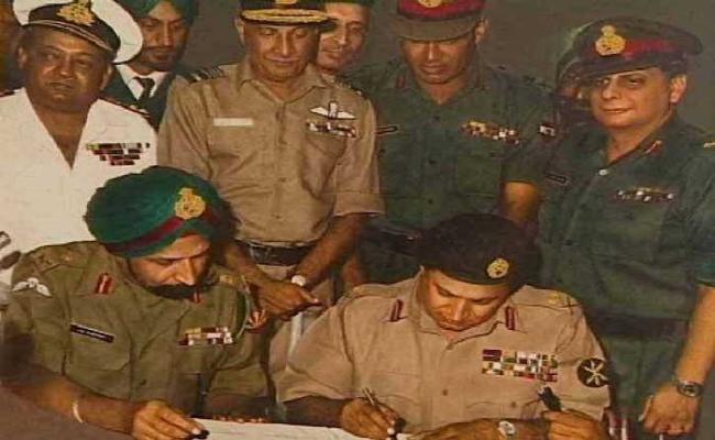 Indian Armed Forces celebrate Victory Day, symbolizing victory over Pakistan in the 1971 war