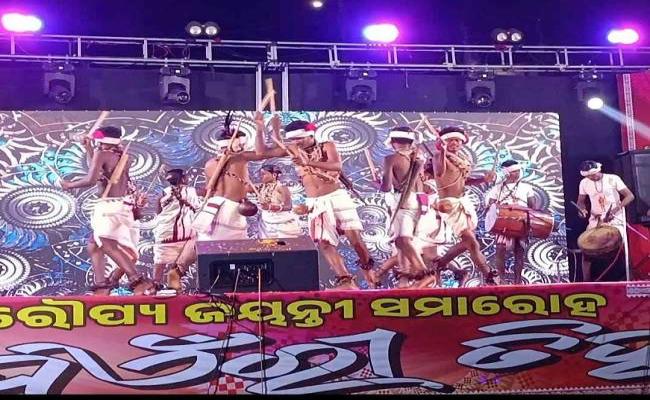 On the second evening of the first Tihar, folk dance from Koraput, Jharkhand was the main attraction for the audience.