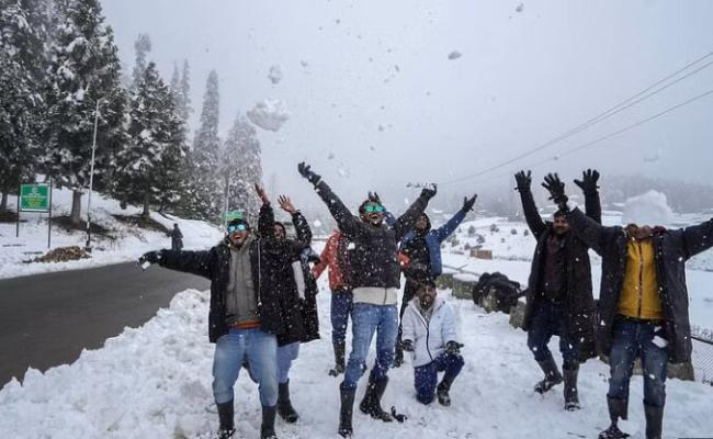 Snowfall in Jammu and Kashmir