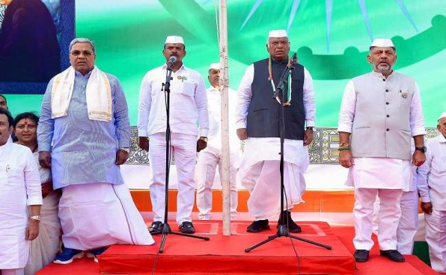 Dictatorship has destroyed every sacred principle of the Constitution: Kharge