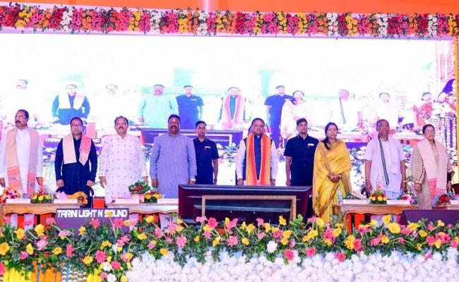 Chief Minister Mohan Charan Majhi launched and laid the foundation stone of a project worth Rs. 375 crore in Udla