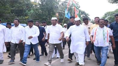 Gandhi Pathe Pada Yatra begins from Motu in Malkangiri