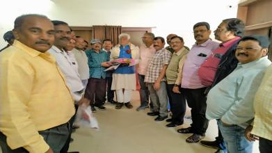 Rudra Pani met with Nalco retired employees