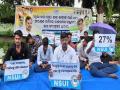 Students' Congress demands 27 percent reservation for backward classes in census in front of Governor's House