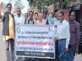 Right to Information activists protest demanding the removal of the Information Commissioner