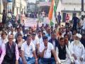 Bhadrak District Congress Committee protest in front of the electricity department office